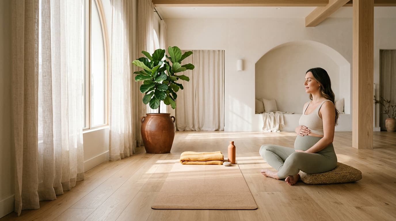 Maternity yoga and mindful wellness session at Hari Prabhu Yog Classes